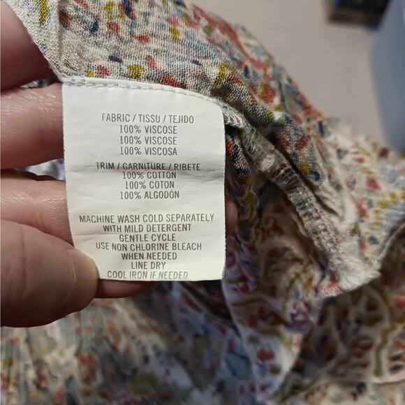 O'Neill Cricket Printed Woven Cami Tank Top Size M - Picture 7 of 7